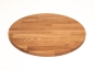 Preview: Round Tabletop Worktop Oak Select Natur, finger jointed lamellas, 26 mm, natural oiled